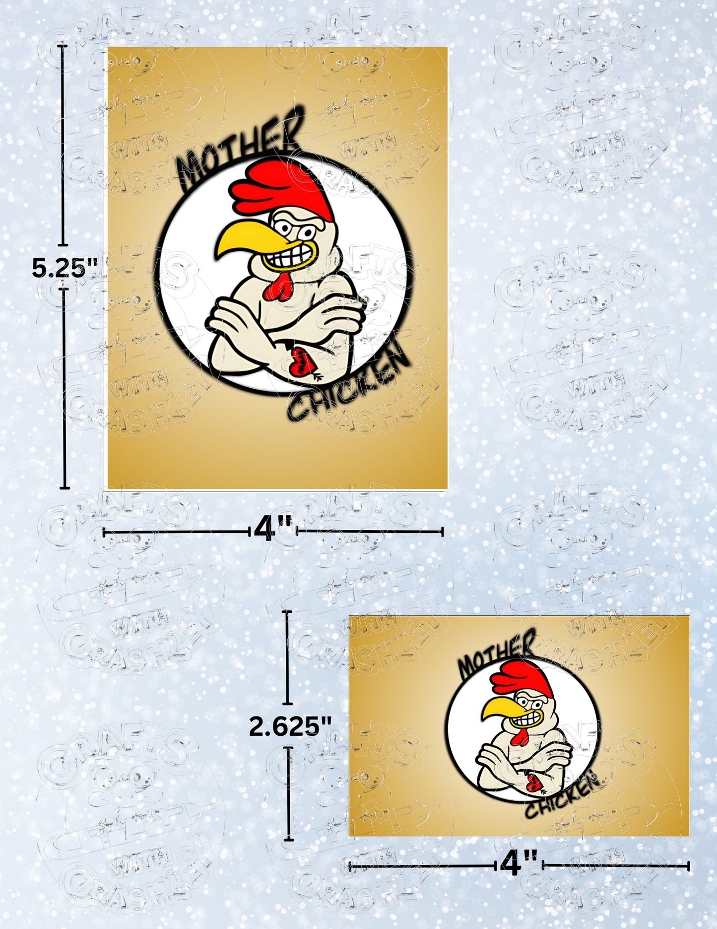 "Mother Chicken" by ©Mrs Coffee Premium Decorative Release Papers for Diamond Painting