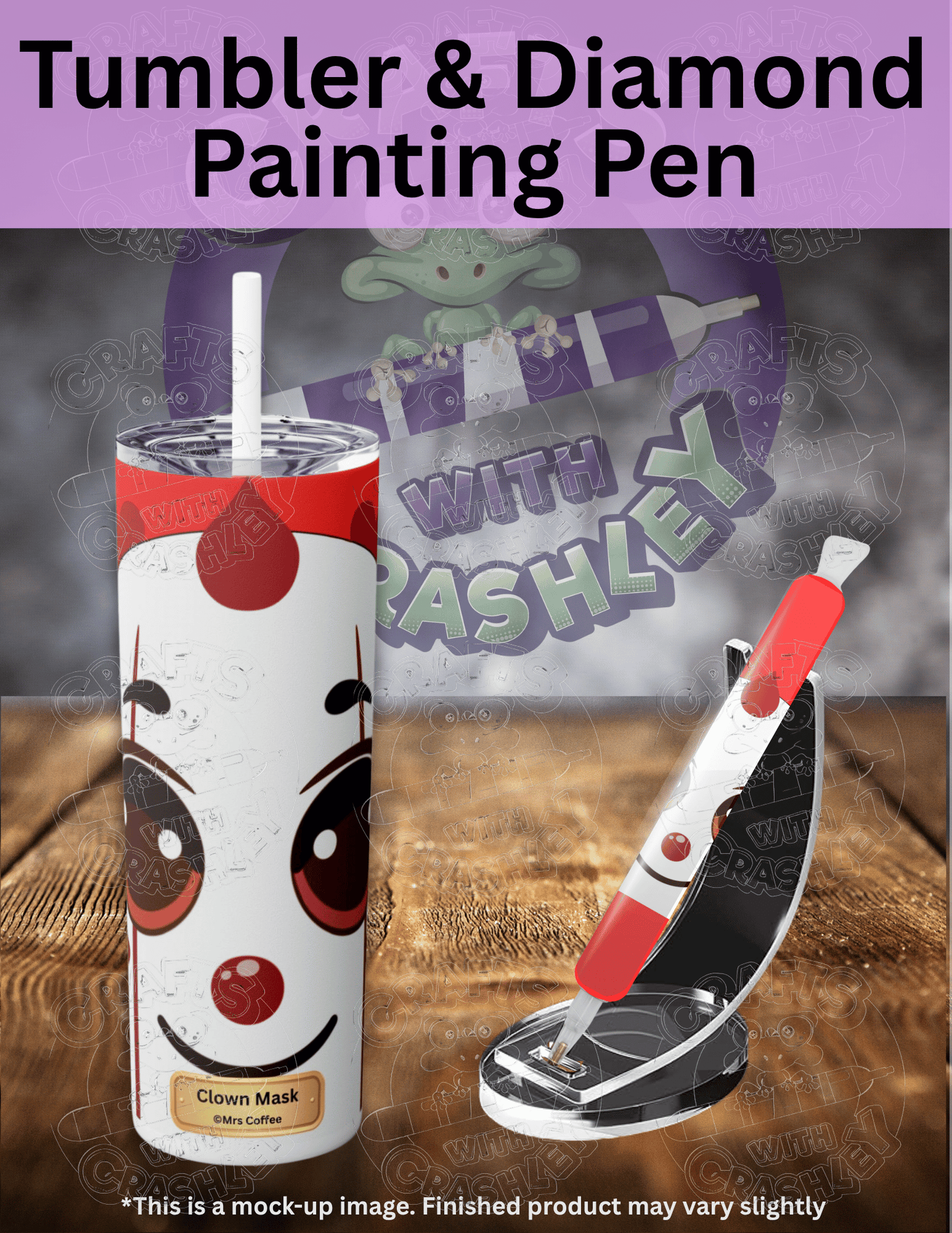 "Clown Mask" by ©Mrs Coffee Premium Accessories for Diamond Painting