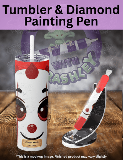 "Clown Mask" by ©Mrs Coffee Premium Accessories for Diamond Painting