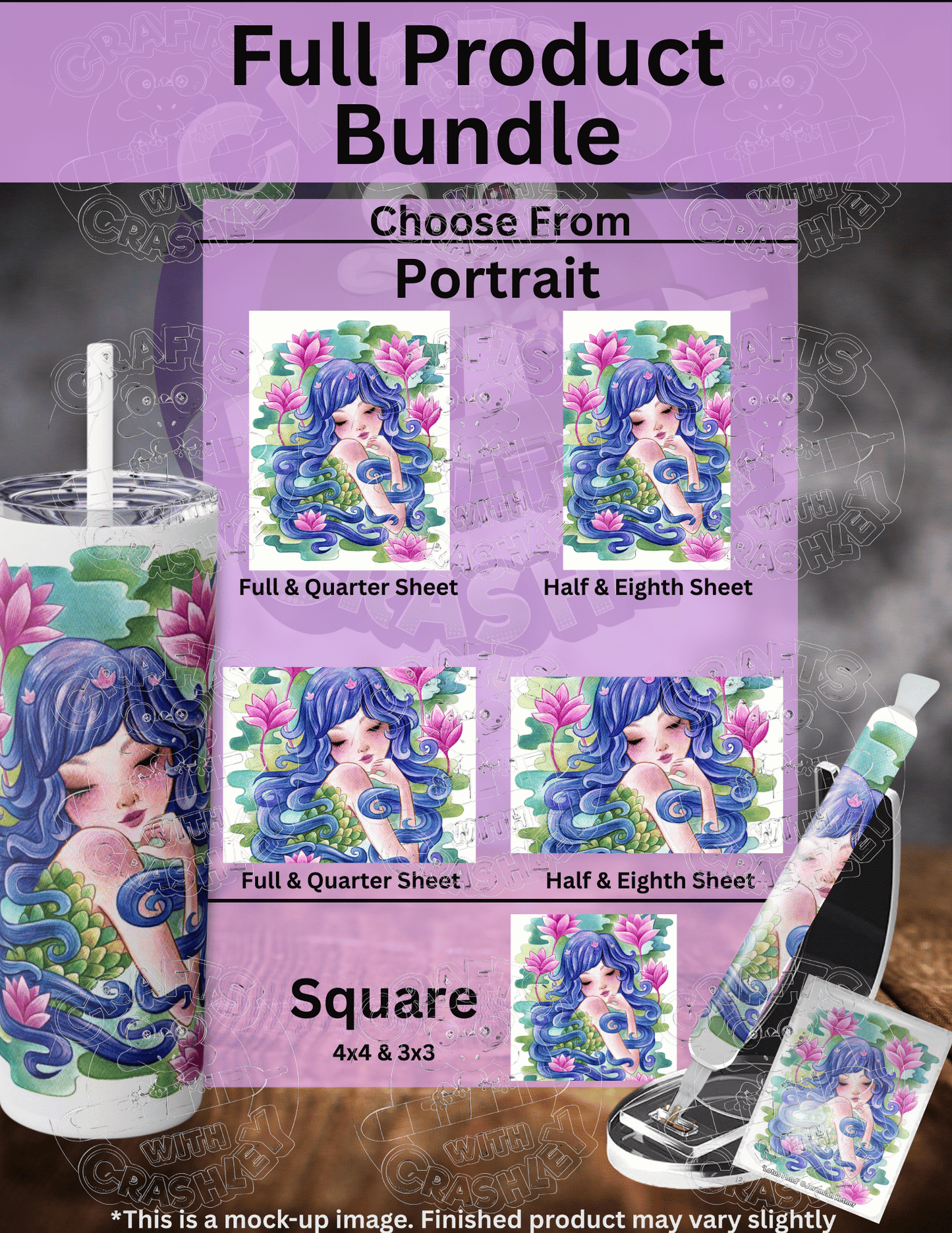 "Lotus Pond" by ©Jeremiah Ketner Premium Accessories for Diamond Painting