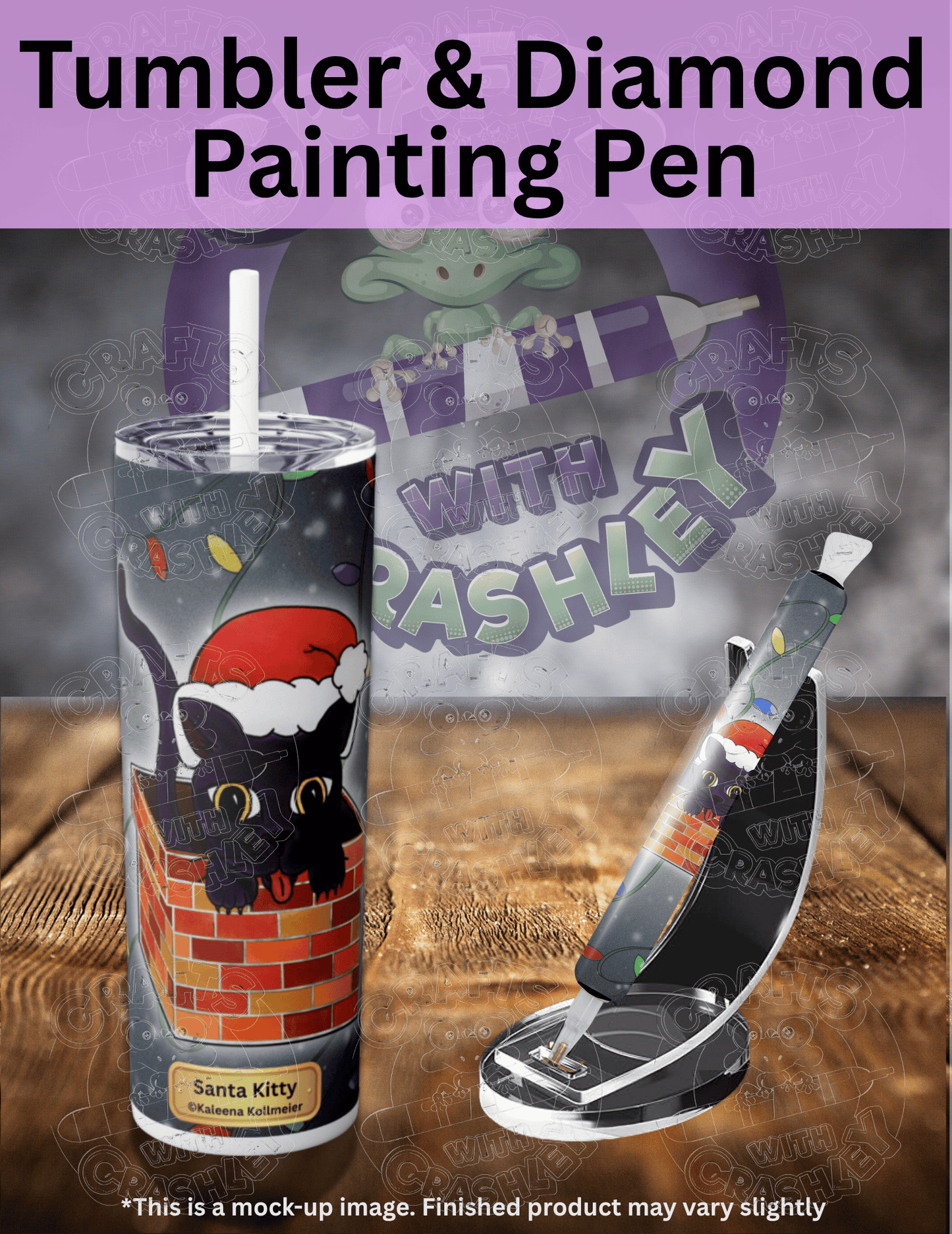 "Santa Kitty" by ©Kaleena Kollmeier Premium Accessories for Diamond Painting