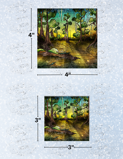 "Alligator Swamp" by ©Mandie Manzano Decorative Diamond Painting Release Papers