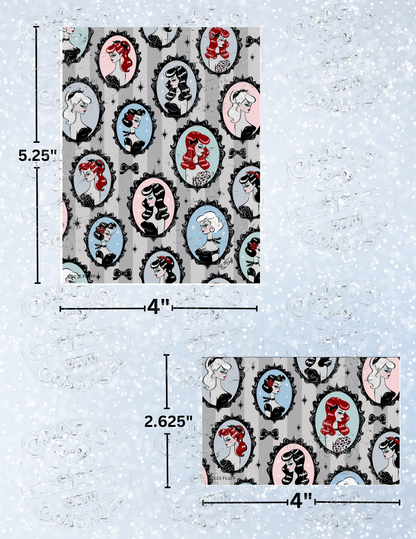 "Cameo Dolls" by ©Miss Fluff Premium Decorative Release Papers for Diamond Painting