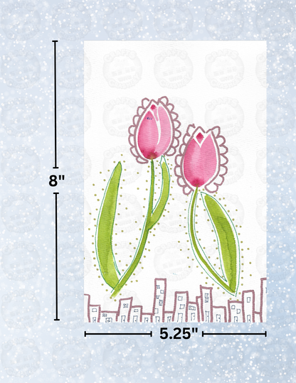 "Tulip Takeover" By Crafting Journey Decorative Diamond Painting Release Papers