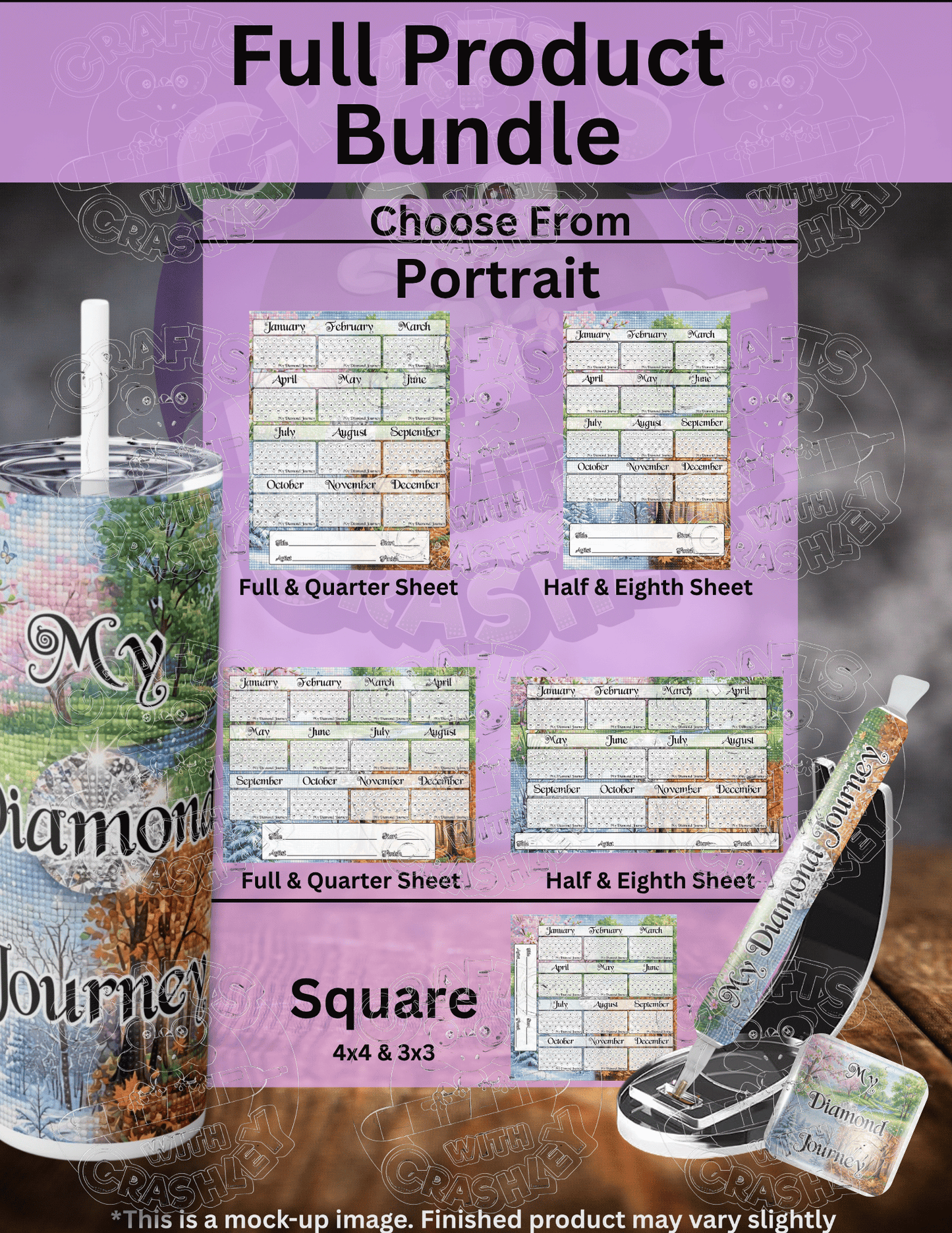 "My Diamond Painting Annual Tracker" Premium Accessories for Diamond Painting