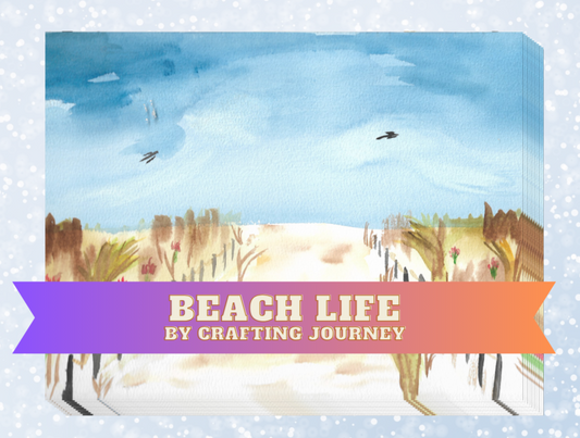 "Beach Life" by Crafting Journey Decorative Diamond Painting Release Papers