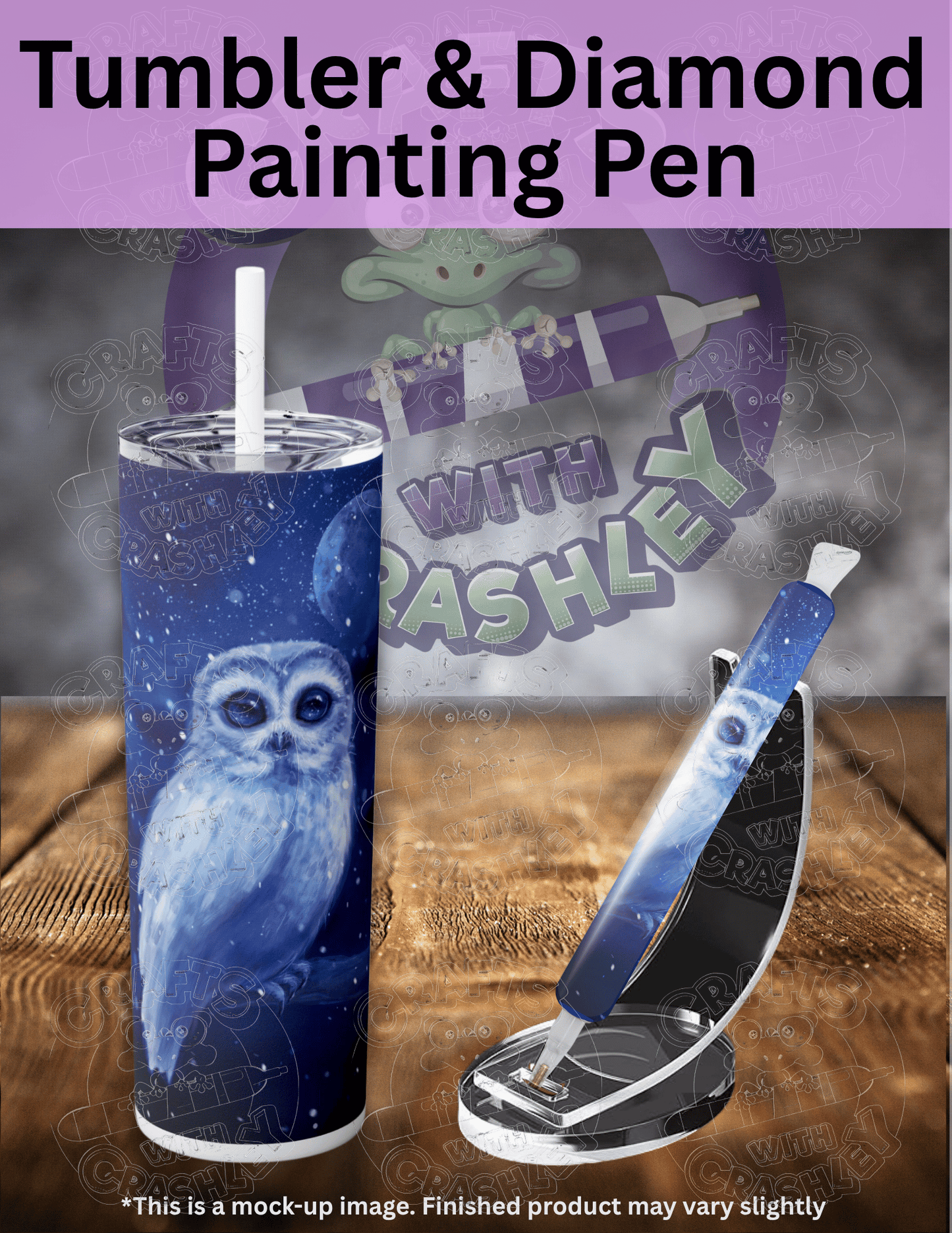 "Snowy Owl" by ©Aria Illustration Premium Accessories for Diamond Painting