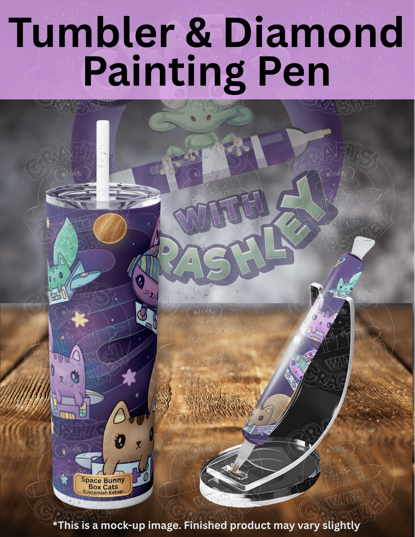 "Space Bunny Box Cats" by ©Jeremiah Ketner Premium Accessories for Diamond Painting