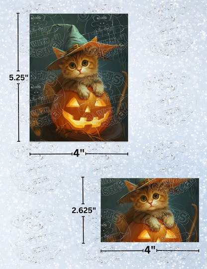 Product Bundle "Kitten on a Jack-O-Lantern" by ©Auclair Studio