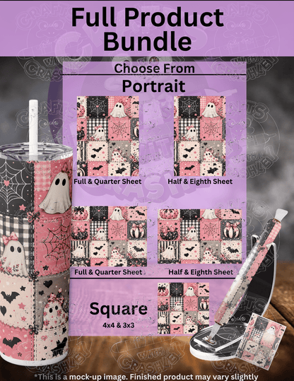 "Pink Halloween Patchwork" Premium Accessories for Diamond Painting