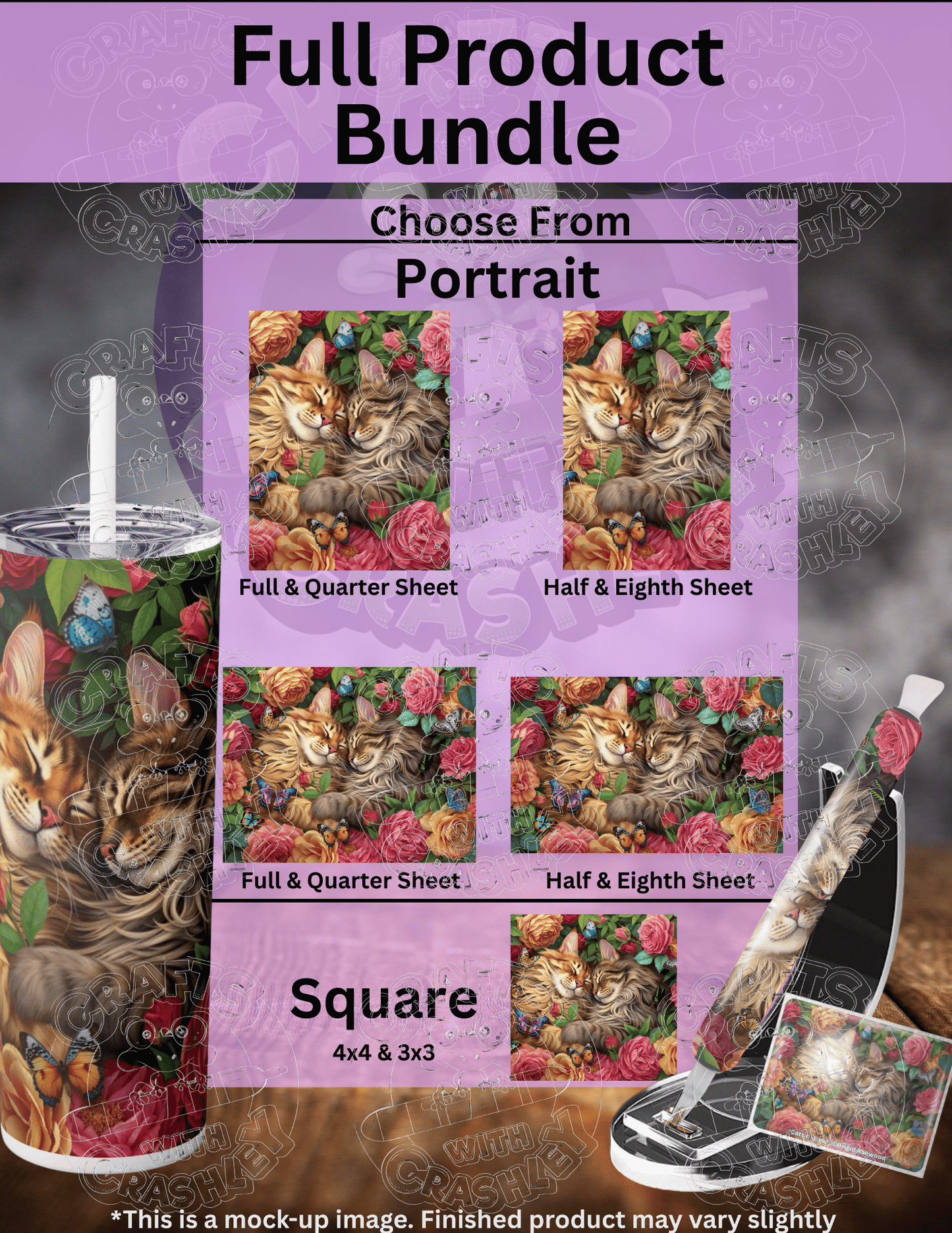 "Cats in Love" by ©Brigid Ashwood Premium Accessories for Diamond Painting