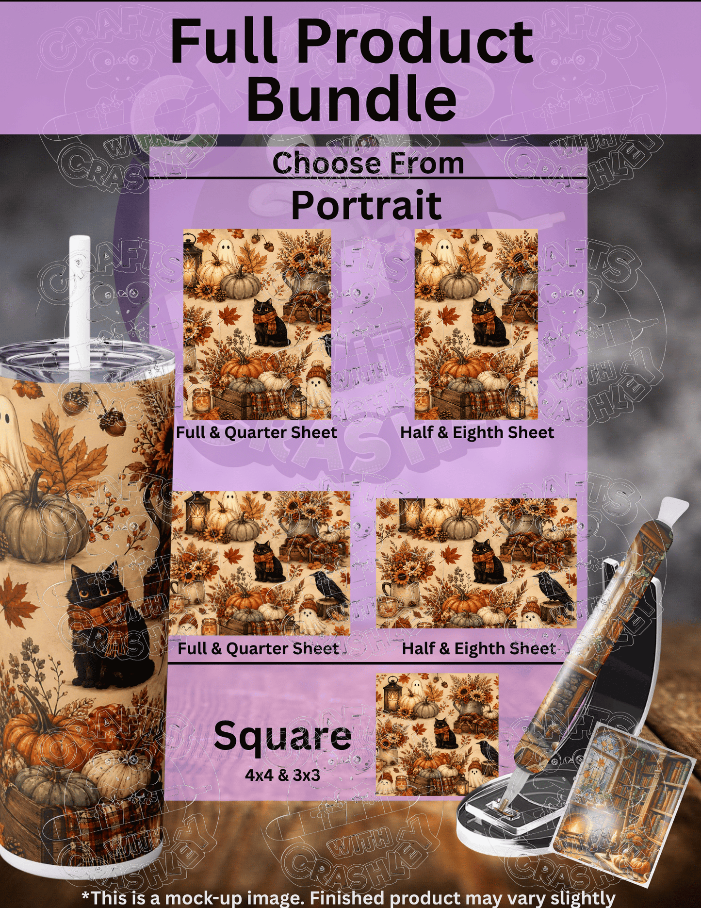 "Cozy Autumn Ghost" Premium Accessories for Diamond Painting