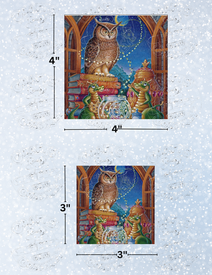 "Night Visitor" By ©Randal Spangler Decorative Diamond Painting Release Papers