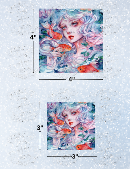 "Inside Watery Eyes" By ©Margaret Morales Decorative Diamond Painting Release Papers