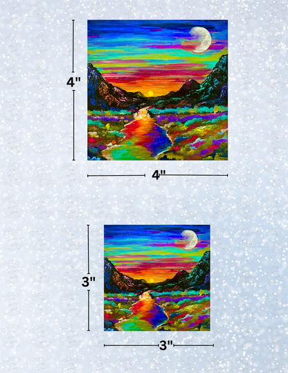 "Stream of Beauty" by ©Deborah Malcolm Decorative Diamond Painting Release Papers