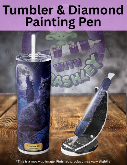 "Cemetery Cat" by ©Ciro Marchetti Premium Accessories for Diamond Painting