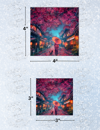 "Sakura Festival" by ©Yuumei Decorative Diamond Painting Release Papers