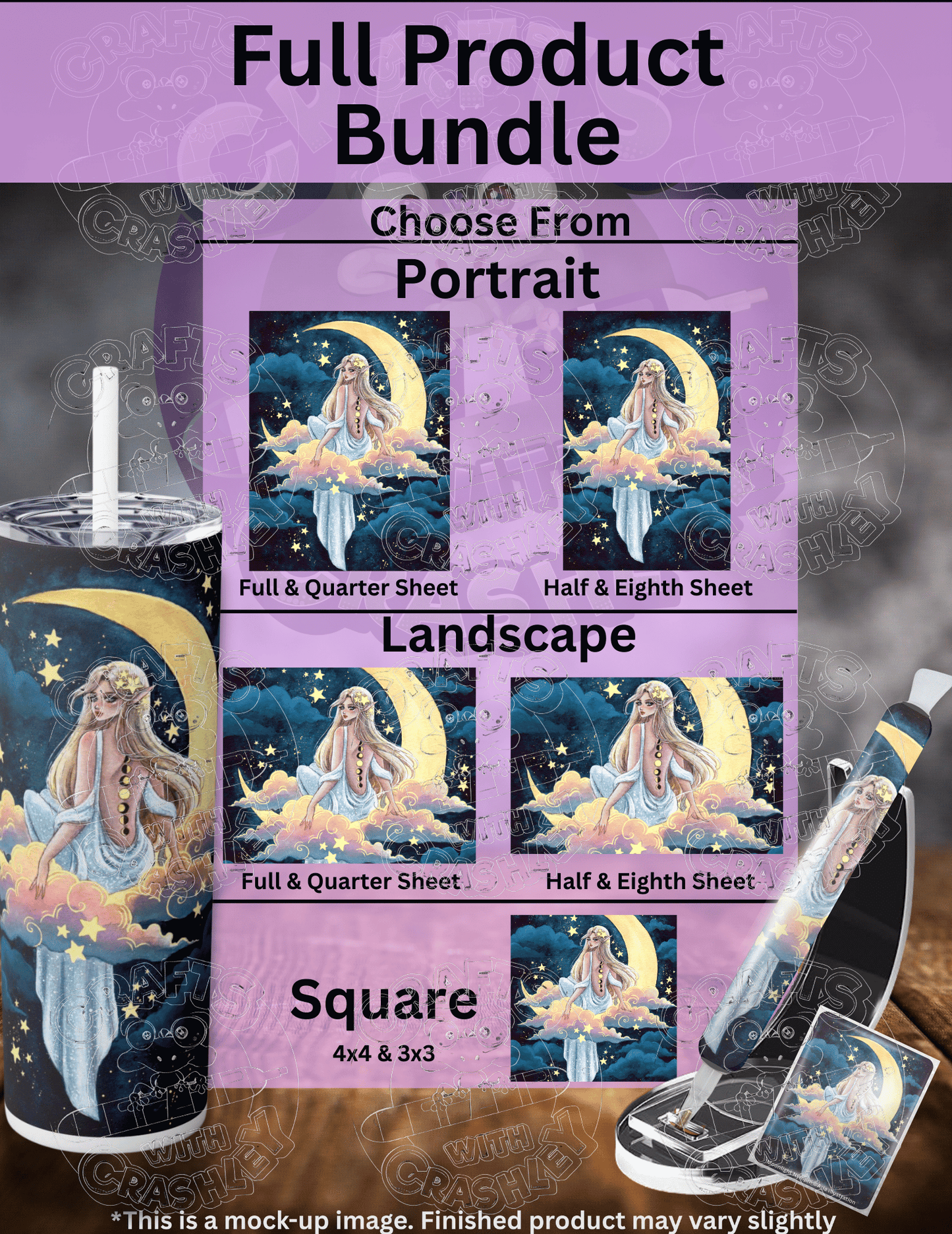 "Moonlight Nymph" by ©Aria Illustration Premium Accessories for Diamond Painting