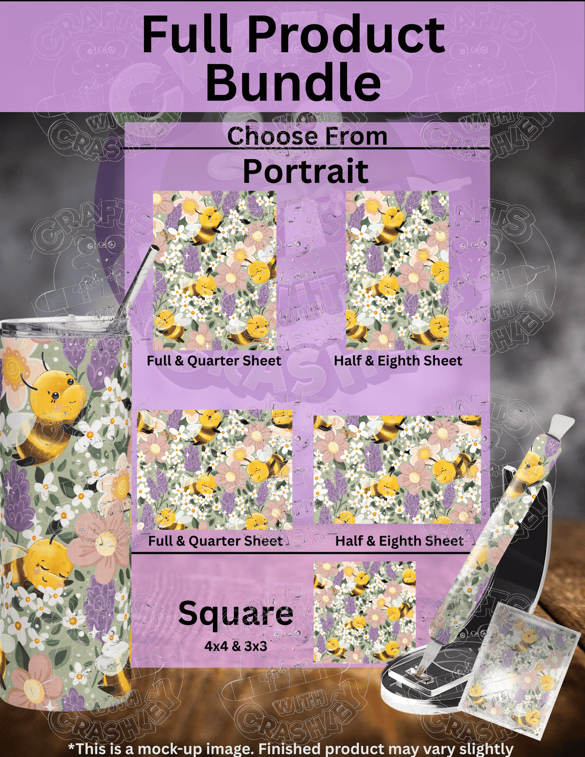 "Bee Bee Bumble Bee" by ©Karii Creates Premium Accessories for Diamond Painting