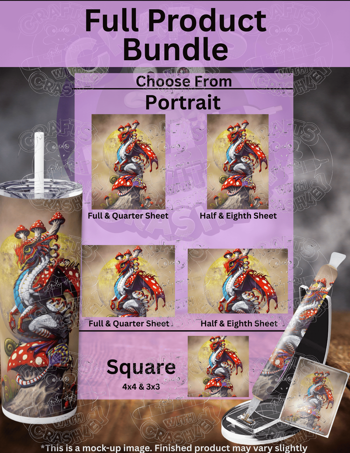 "Mushroom Dragon" by ©Stanley Morrison Premium Accessories for Diamond Painting