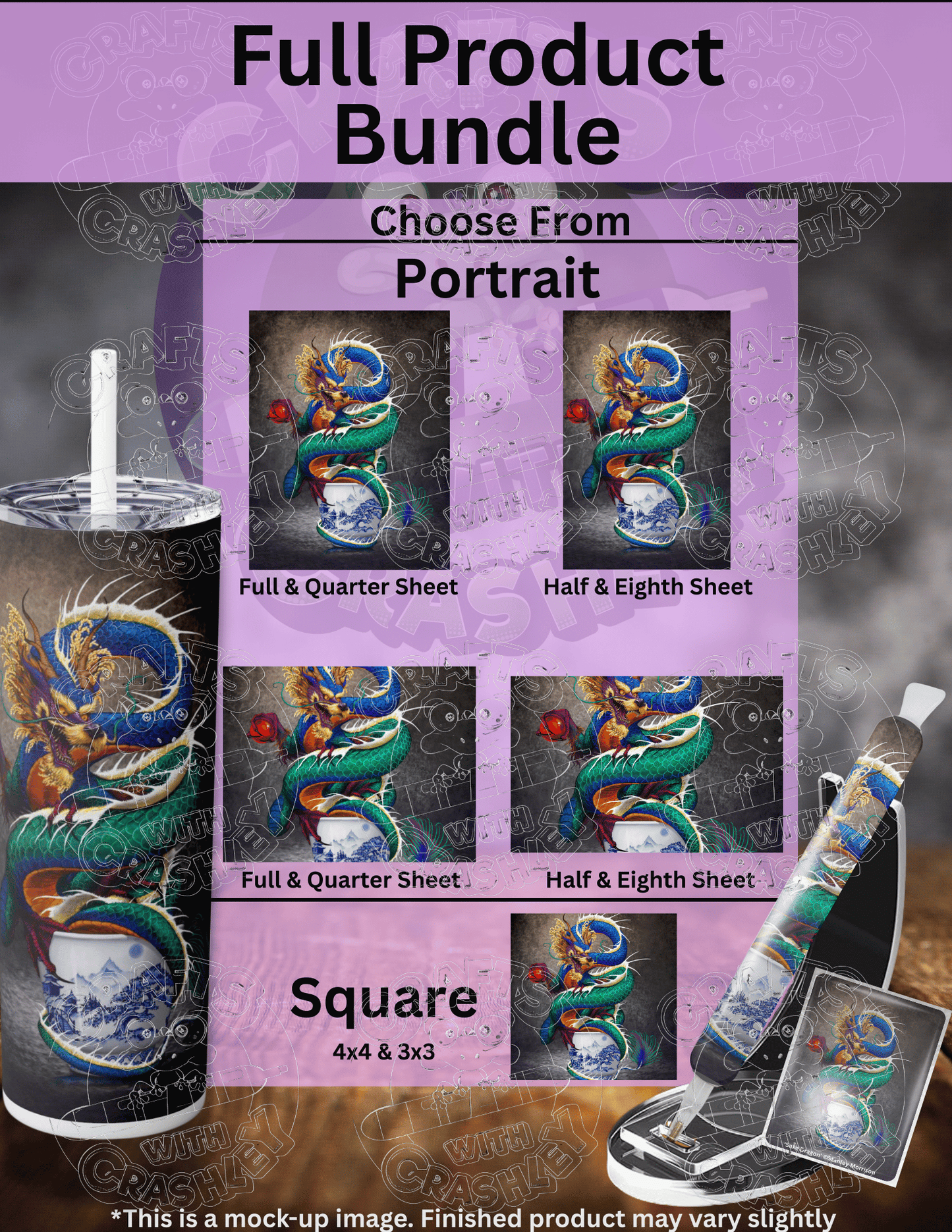 "Sake Dragon" by ©Stanley Morrison Premium Accessories for Diamond Painting