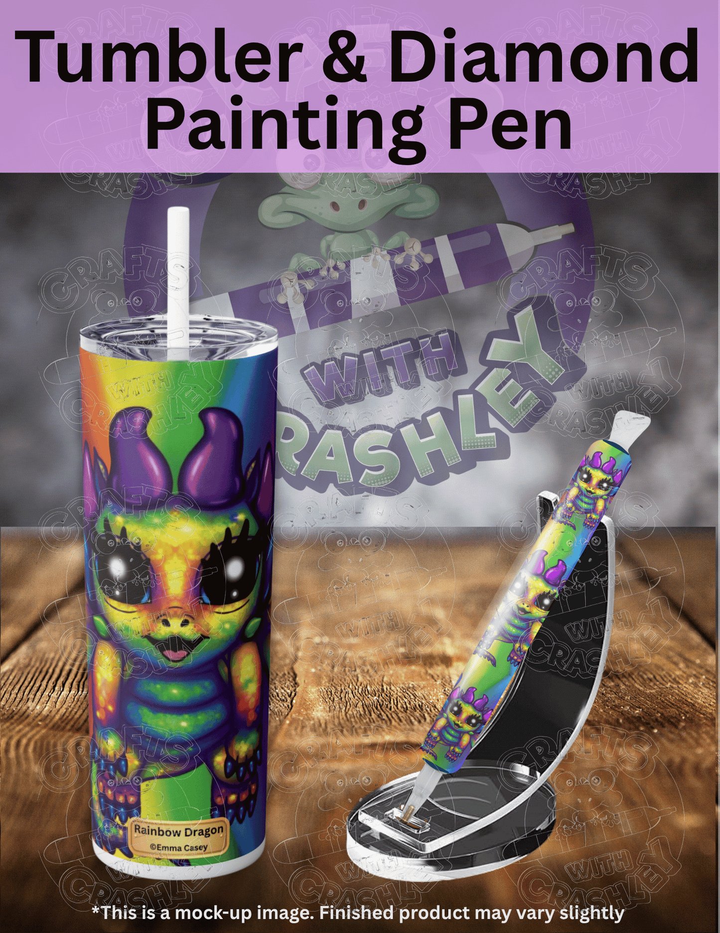 "Rainbow Dragon" by ©Emma Casey Premium Accessories for Diamond Painting