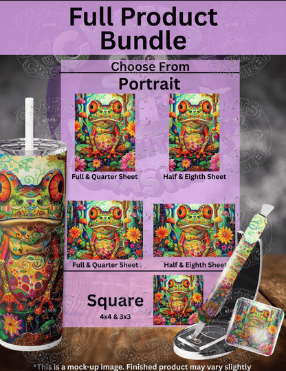 "Frog Yoga" by ©Claudia McKinney Premium Accessories for Diamond Painting