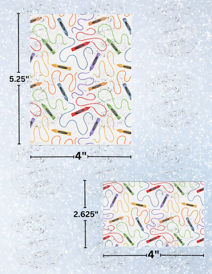 "Crayon Scribbles" by ©Sara Anne Creations Premium Decorative Release Papers for Diamond Painting