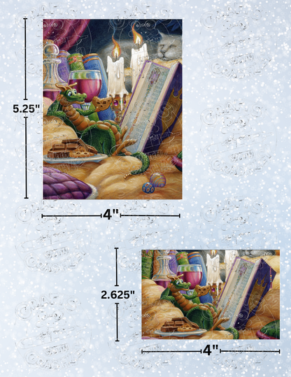 "Curl Up with a Good Book" by ©Randal Spangler Premium Decorative Release Papers for Diamond Painting