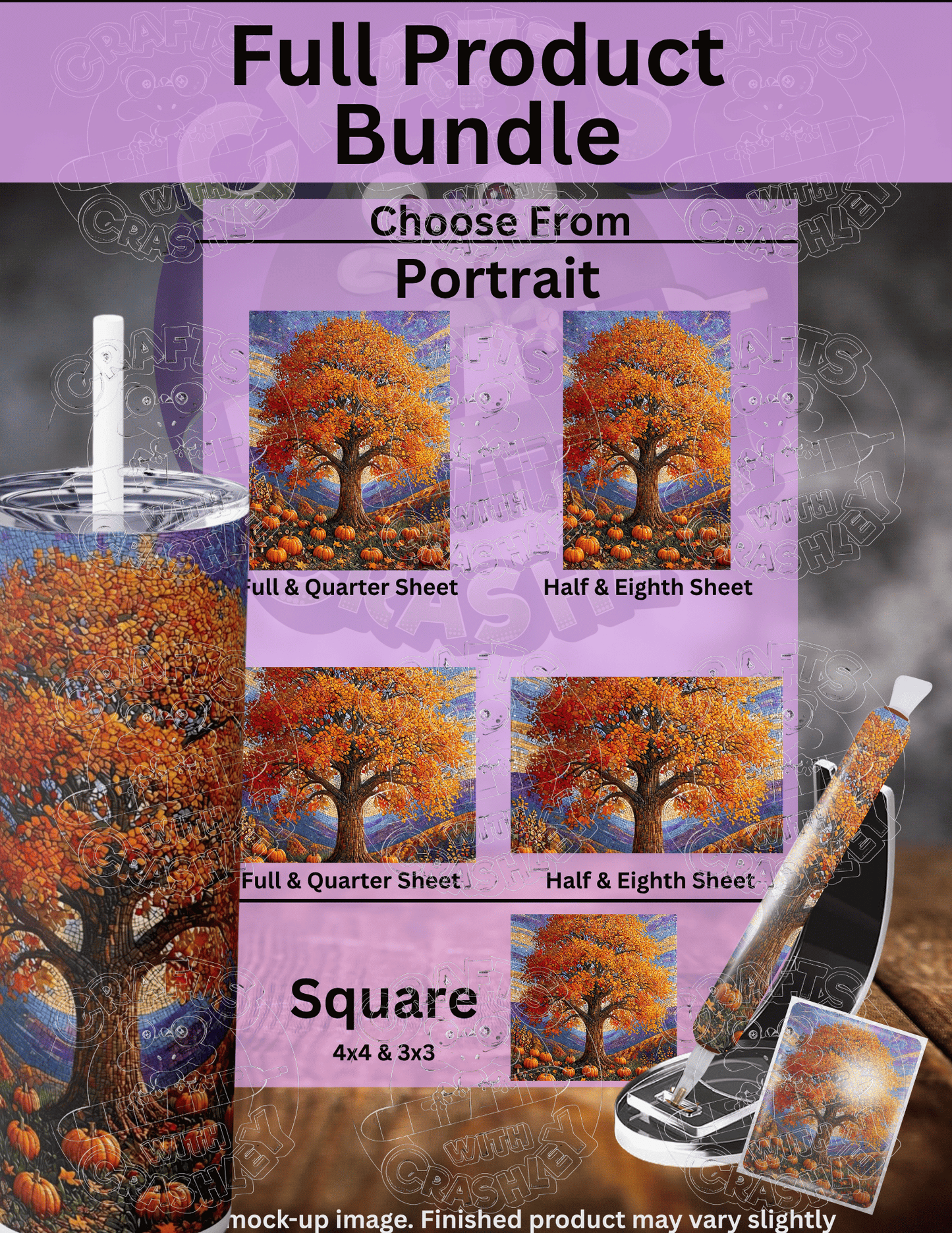 "Autumn's Majestic Mosaic" Premium Accessories for Diamond Painting