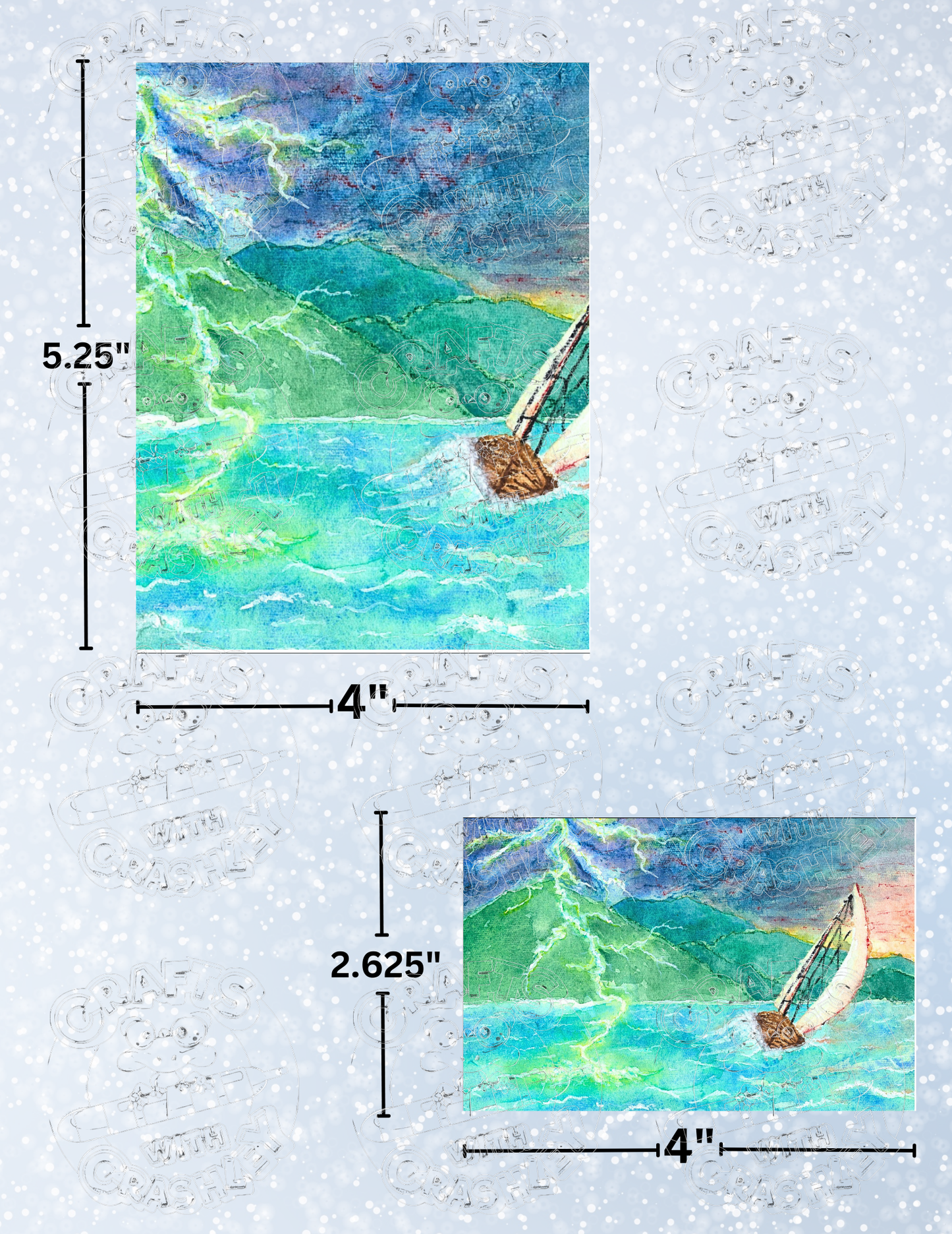 "Storm Tossed" by ©Courtney Lyons Premium Decorative Release Papers for Diamond Painting