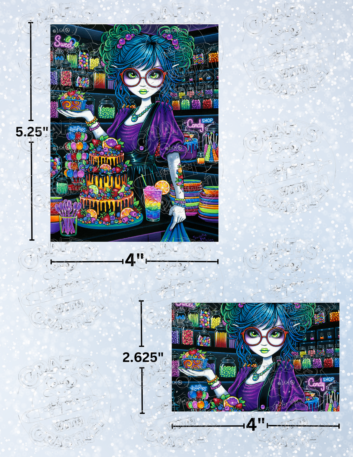 "Sweetiepie" by ©Myka Jelina Premium Decorative Release Papers for Diamond Painting