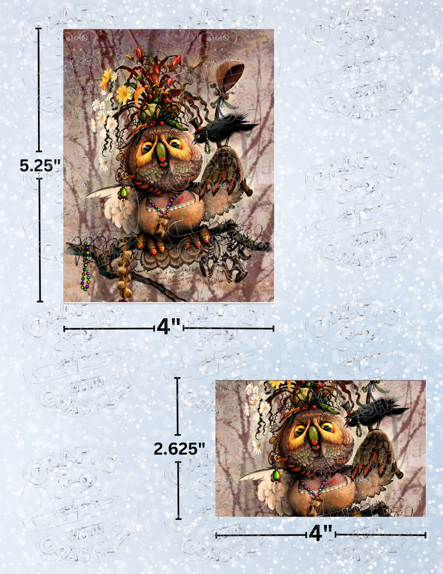 "Mae Mae" by ©Richard Lorenz Premium Decorative Release Papers for Diamond Painting