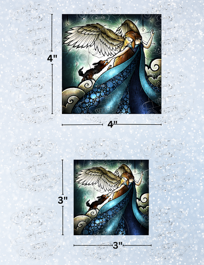 "All Dogs DO Go to Heaven" by ©Mandie Manzano Decorative Diamond Painting Release Papers