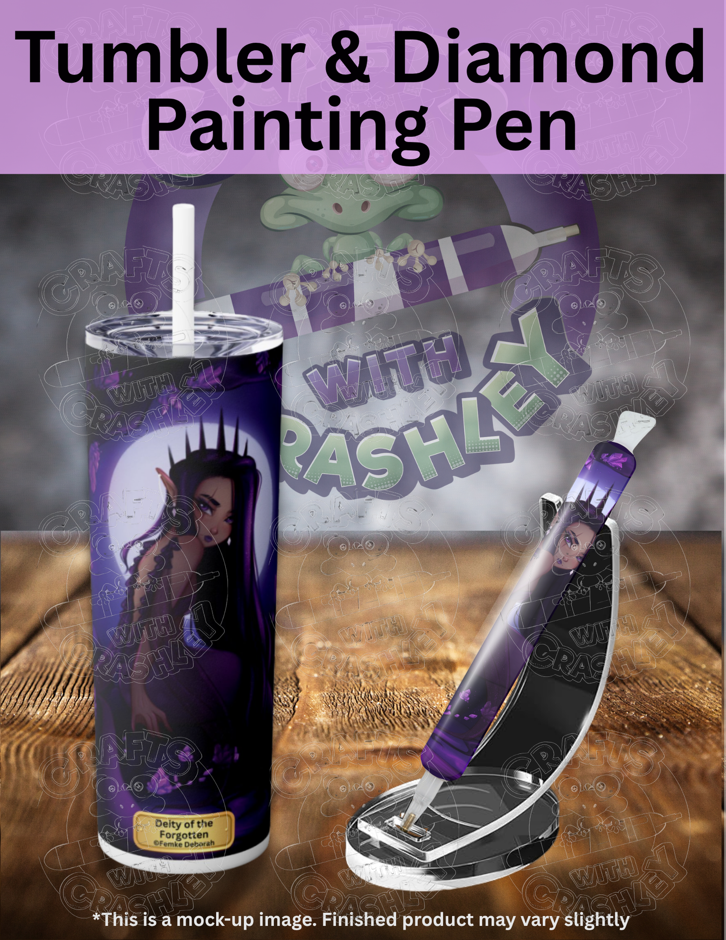 "Deity of the Forgotten" by ©Femke Deborah Premium Accessories for Diamond Painting