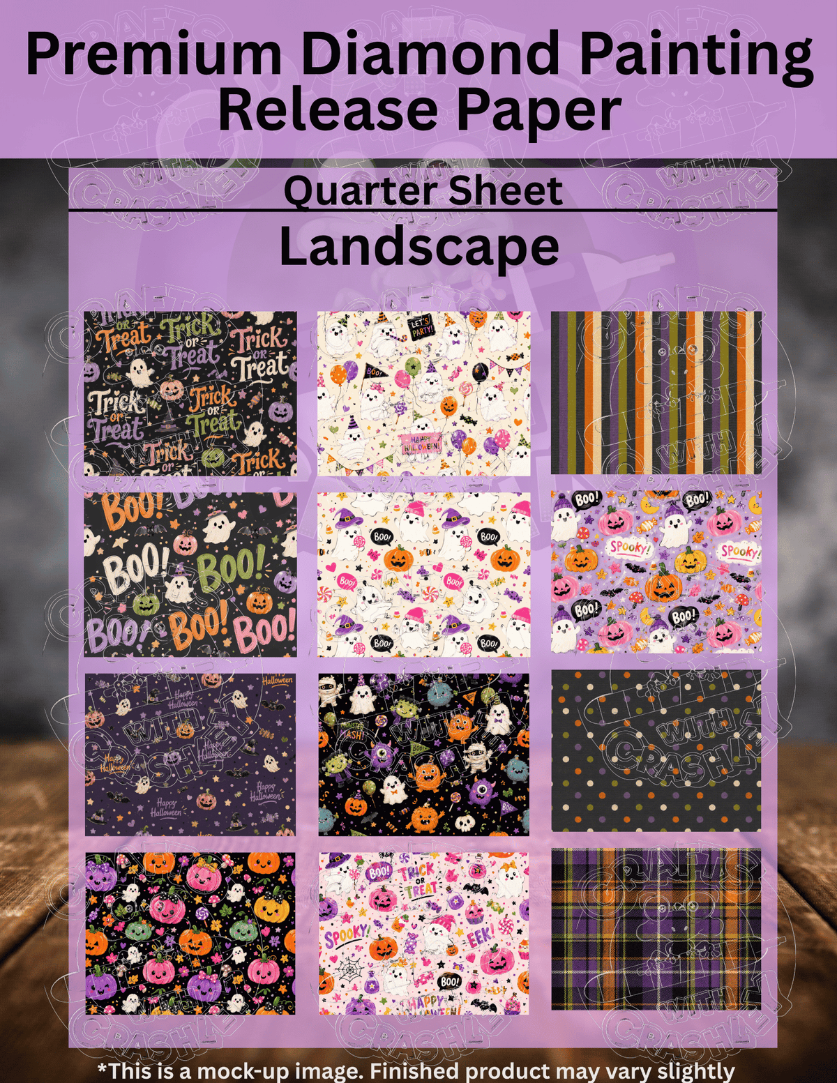 Halloween Time Combo Pack Premium Release Paper for Diamond Painting