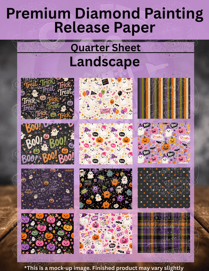 Halloween Time Combo Pack Premium Release Paper for Diamond Painting