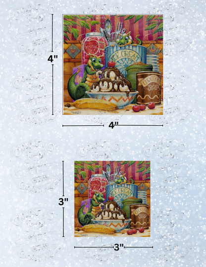"Sundae Delight" By ©Randal Spangler Decorative Diamond Painting Release Papers
