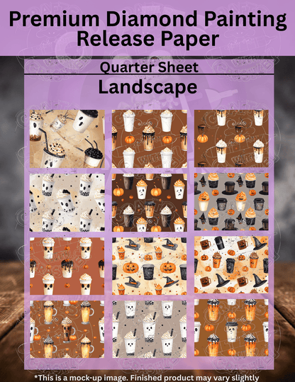 Halloween Drinks Combo Pack Premium Release Paper for Diamond Painting