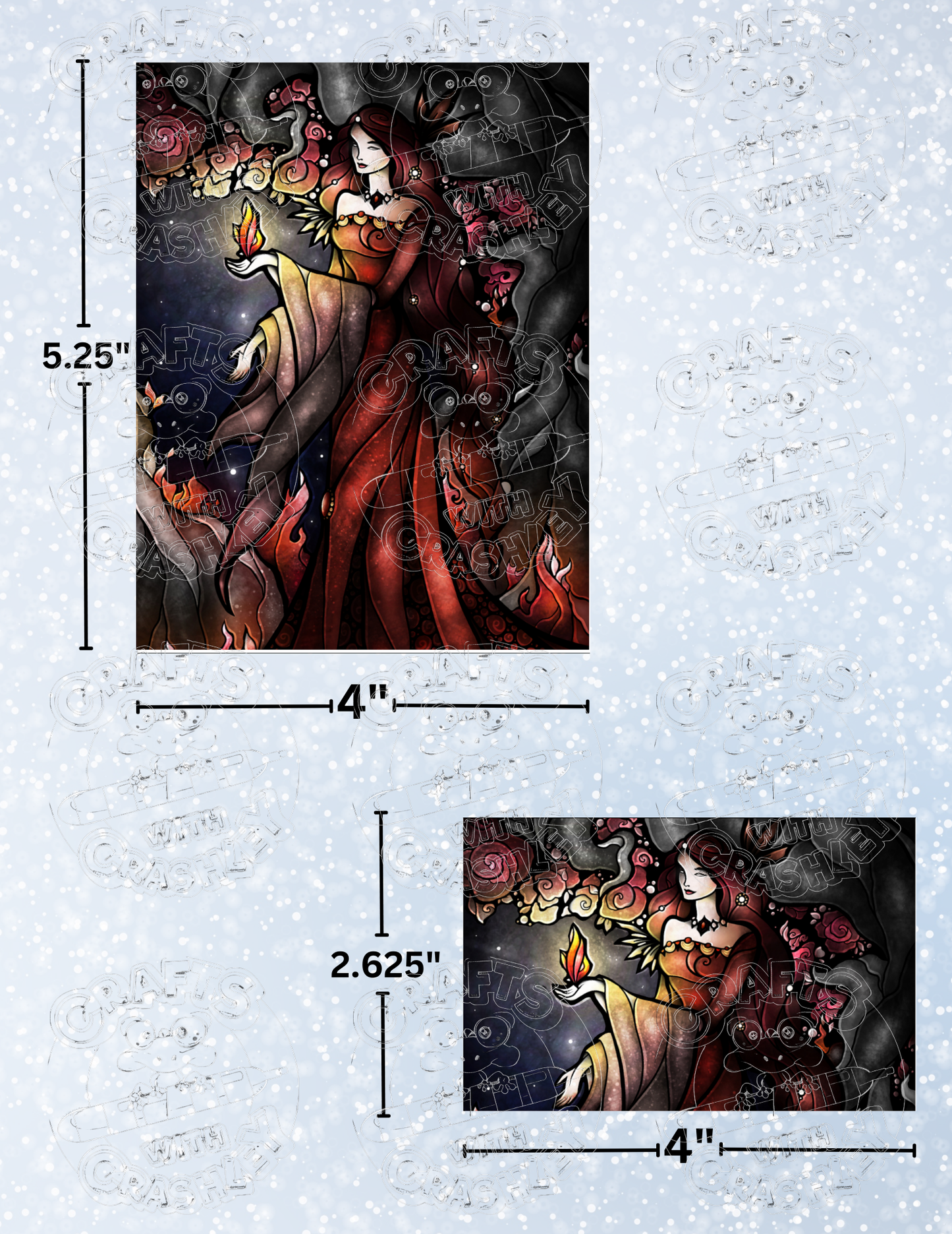 "Once Upon a Dark Night" by ©Mandie Manzano Premium Decorative Release Papers for Diamond Painting