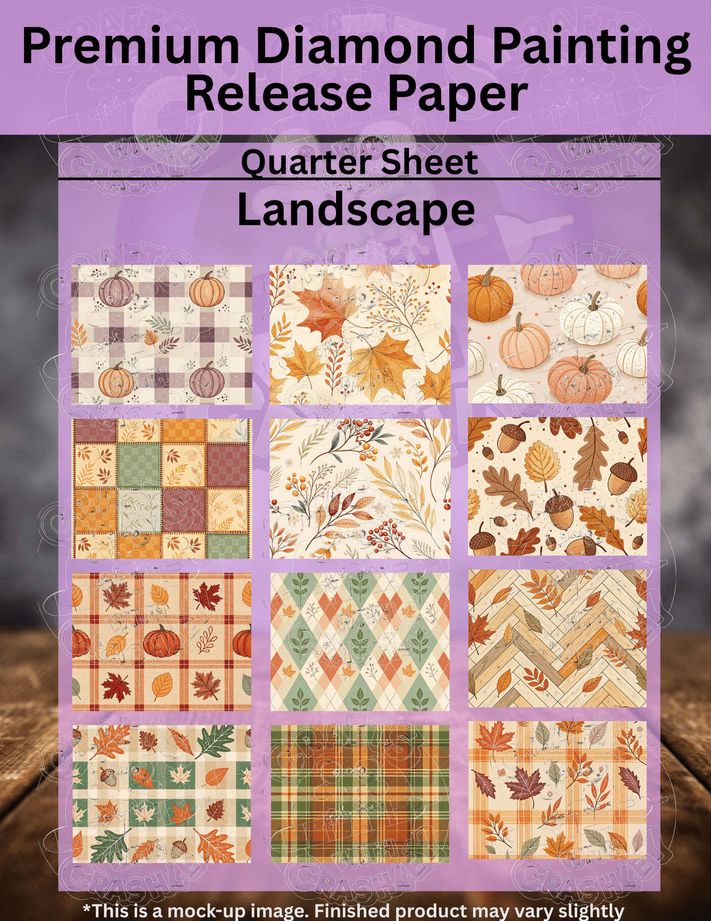 Cozy Fall Combo Pack Premium Release Paper for Diamond Painting