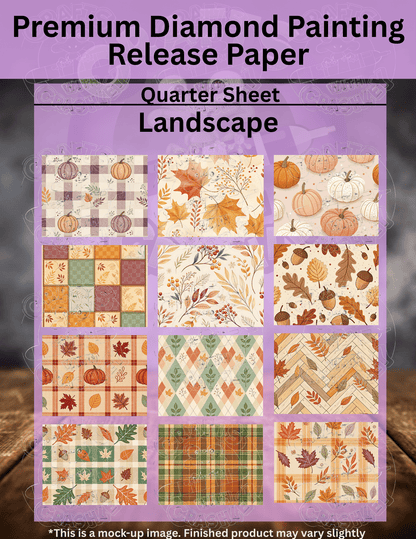 Cozy Fall Combo Pack Premium Release Paper for Diamond Painting