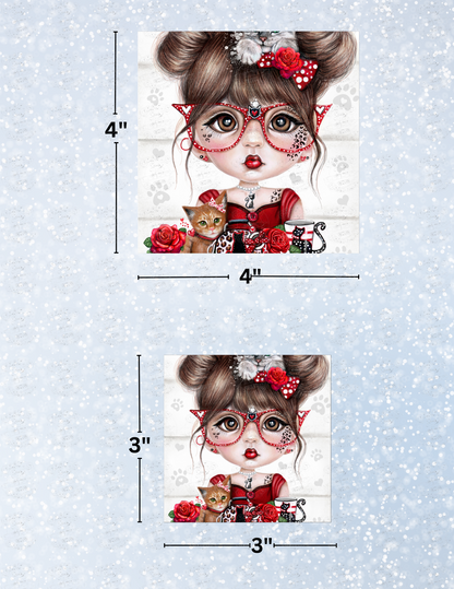 "Cat Crazy Chloe" by ©Sheena Pike Decorative Diamond Painting Release Papers