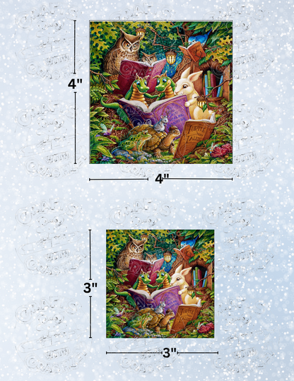 "Reading Time" By ©Randal Spangler Decorative Diamond Painting Release Papers