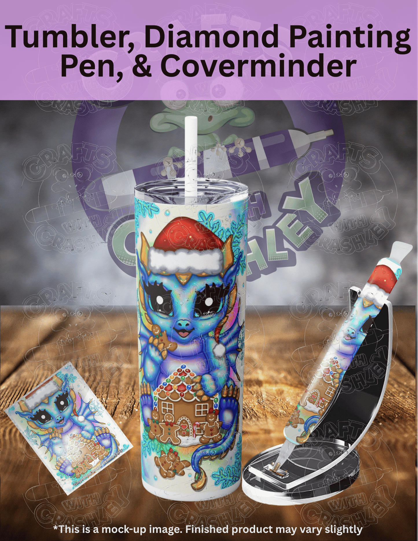 "Gingerbread Dragon" by ©Emma Casey Premium Accessories for Diamond Painting