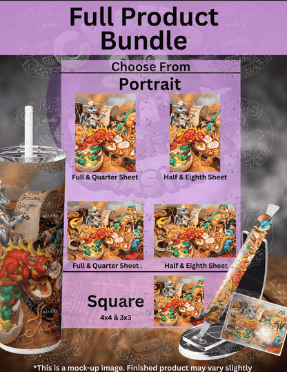 "The Noodle Dragons Bowl" by ©Christina "SixthLeafClover" Yen Premium Accessories for Diamond Painting