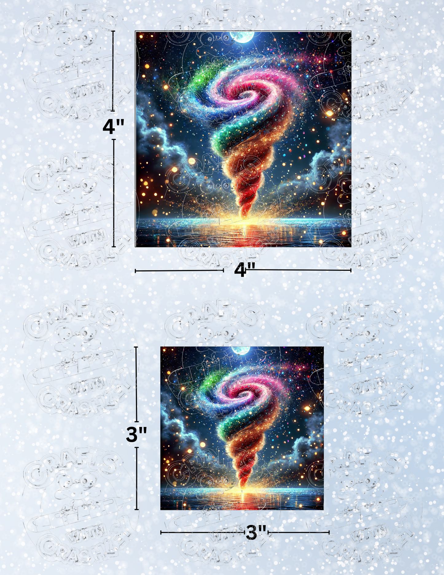 "Glitter Storm" by ©Cocomarshmallow Premium Decorative Release Papers for Diamond Painting