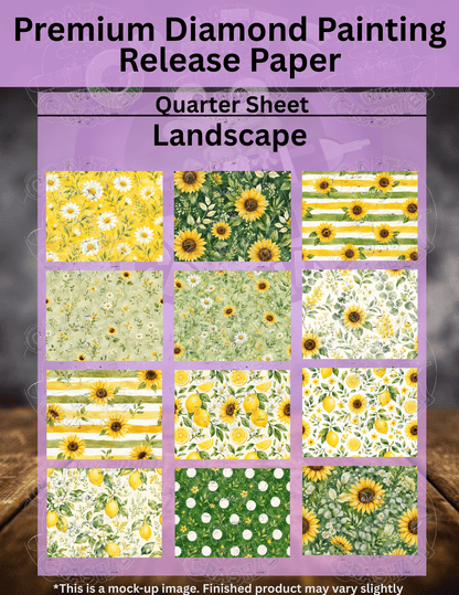 Summer Sunflower Combo Pack Premium Release Paper for Diamond Painting