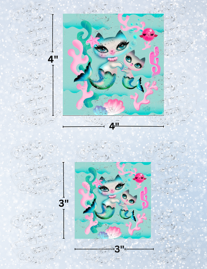 "Just Merkittens" By ©Miss Fluff Decorative Diamond Painting Release Papers