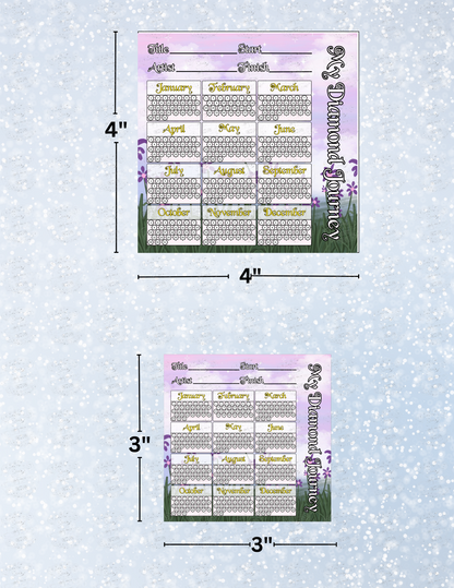 "Year Long WIP Tracker" Decorative Diamond Painting Release Papers